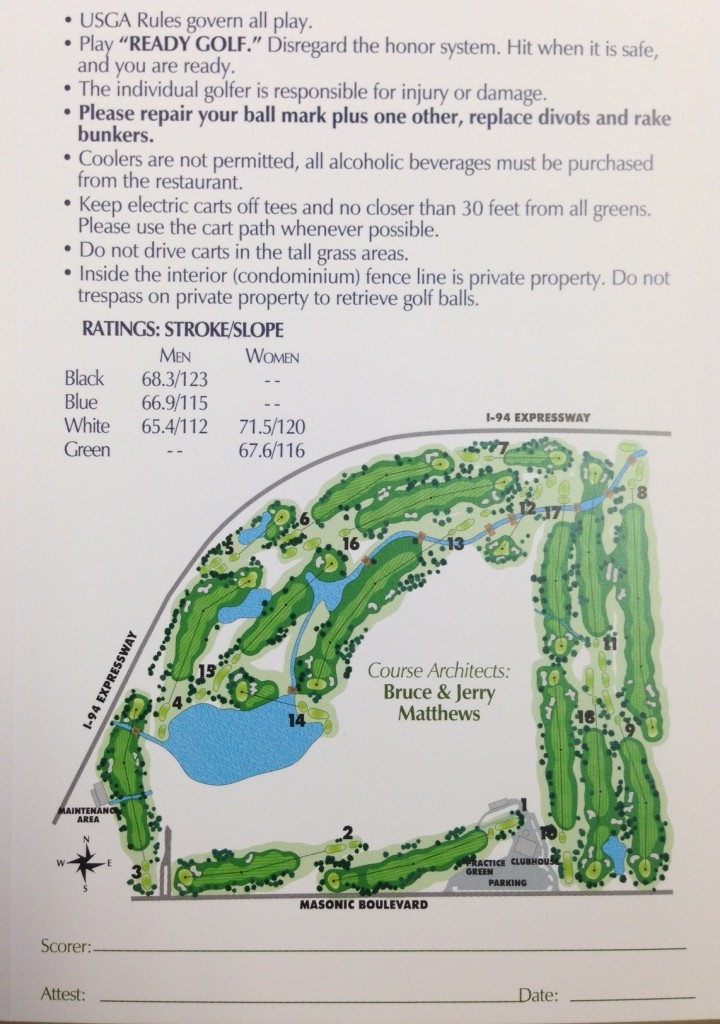 Course layout and rules